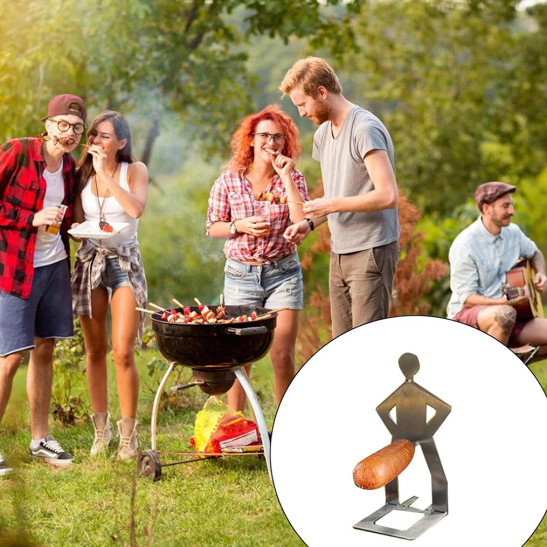 Clavador BBQ - Soporte para salchichas